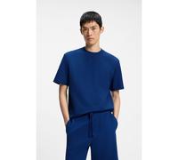 HUGO T-shirt relaxed fit con dettaglio logo al centro - Style Dapolino, 50488330 Blu L