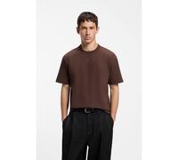 HUGO T-shirt relaxed fit con dettaglio logo al centro - Style Dapolino, 50488330 Marrone scuro XL
