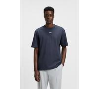 HUGO T-shirt relaxed fit in cotone con logo stampato - Style Dapolino, 50488330 Blu scuro XS