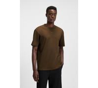 HUGO T-shirt relaxed fit in cotone con logo stampato - Style Dapolino, 50488330 Marrone L