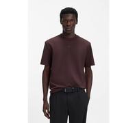 HUGO T-shirt relaxed fit in jersey di cotone con logo stampato - Style Dapolino, 50488330 Marrone scuro XXL