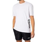 HUGO T-Shirt RN Relaxed Spiaggia, Open White110, L Uomo
