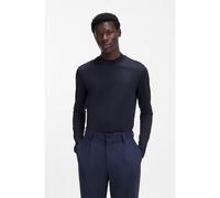 HUGO T-shirt slim fit in cotone mercerizzato con collo a lupetto - Style Dimersolo, 50544281 Blu scuro XL