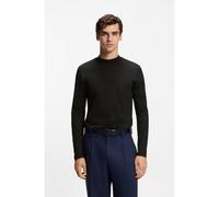 HUGO T-shirt slim fit in cotone mercerizzato con collo a lupetto - Style Dimersolo, 50544281 Nero XL