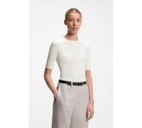 HUGO T-shirt slim fit in cotone, modal e tessuto elasticizzato - Style Darnelia, 50515019 Colore neutro L