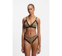 HUGO Tanga in microfibra elasticizzata con rifinitura in pizzo - Style THONG UNIQUE, 50545732 A disegni XL