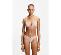 HUGO Tanga in microfibra elasticizzata con rifinitura in pizzo - Style THONG UNIQUE, 50545732 Light Pink XL