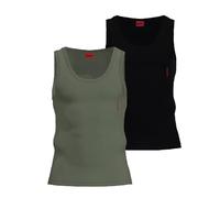 HUGO Tank Top Twin Pack Vest, Open Green350, L Uomo