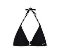 HUGO Top bikini a triangolo con lacci con logo - Style PURE TRIANGLE, 50555596 Nero S