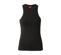 HUGO Top nero / bianco, Taglia XS