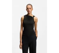 HUGO Top senza maniche con dettaglio fibbia con logo - Style Dastasy, 50555782 Nero M