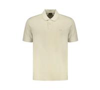 Hugo, ,Tops ,Uomo ,Beige ,L Polo Beige in Cotone con Ricamo