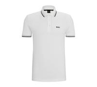 Hugo, ,Tops ,Uomo ,Bianco ,2XL Polo a Contrasto con Logo Modello Paddy