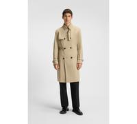 HUGO Trench idrorepellente con cintura con fibbia - Style Maluks2511, 50535072 Beige 90