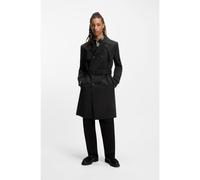 HUGO Trench idrorepellente in twill di gabardine - Style Maluks2511, 50554383 Nero 56