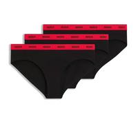 Hugo Triplet Brief Stripe Lettera, 005 Nero, XS Donna