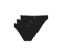 HUGO Slip con bordo in pizzo in confezione da tre - Style TRIPLET MICRO BRIEF, 50566738 Nero L