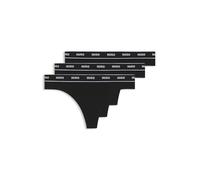 HUGO Tanga con elastico in vita brandizzato in confezione da tre - Style TRIPLET THONG STRIPE, 50469681 Nero M