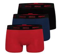 Hugo Trunk Triplet Pack - Boxer da Uomo in Cotone Elasticizzato, Open Miscellaneous, M