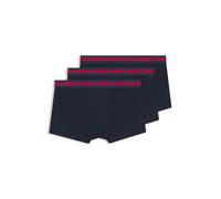 HUGO Boxer corti in cotone elasticizzato con logo in confezione da tre - Style TRUNK TRIPLET PLANET, 50492375 Blu scuro XL
