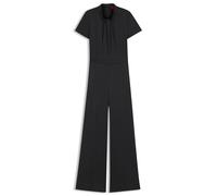 HUGO Tuta jumpsuit regular fit in satin con scollatura drappeggiata - Style Katene-1, 50546750 Nero 46