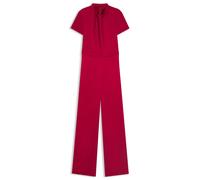 HUGO Tuta jumpsuit regular fit in satin con scollatura drappeggiata - Style Katene-1, 50546750 Rosso 38