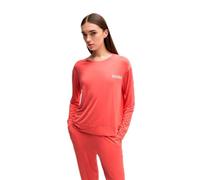 HUGO Unite_LS-Shirt Pigiama a Maniche Lunghe, Light/Pastel Red632, M Donna