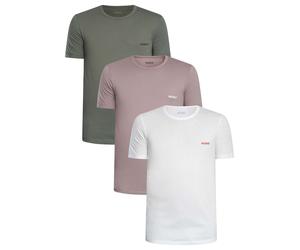 HUGO Uomo Confezione da 3 magliette Crew Lounge, Multicolore
