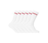 Set di 6 paia di calzini lunghi da uomo Hugo 50510187 Bianco 43-46
