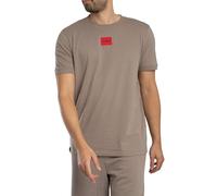 HUGO Uomo Maglietta con logo Diragolino212, Marrone