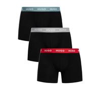 HUGO Uomo Slip Boxer da 3 pezzi, Nero