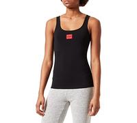 HUGO Canotta intima in cotone elasticizzato con logo rosso - Style VEST RED LABEL, 50469665 Nero S
