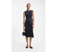HUGO Vestito di lunghezza midi con drappeggio - Style Koleni, 50564136 Blu scuro 44