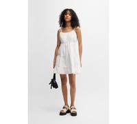 HUGO Vestito in cotone a strati con spalline annodate - Style Karamela-1_B, 50538698 Bianco 40
