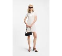 HUGO Vestito in cotone con colletto polo - Style Slysy, 50557776 Bianco M