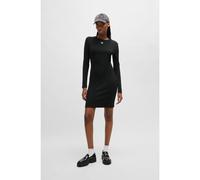 HUGO Vestito in jersey elasticizzato con logo scomposto - Style Nemalia_1, 50518385 Nero L