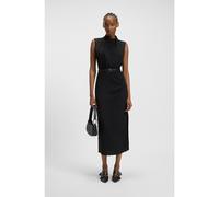 HUGO Vestito lungo in crêpe con scollatura a lupetto drappeggiato - Style Kimile, 50542318 Nero 36