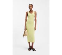 HUGO Vestito midi in jersey misto cotone con logo scomposto - Style Nalimera, 50514521 Giallo chiaro XL