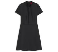 HUGO Vestito regular fit in raso con scollatura drappeggiata - Style Kalerina-1, 50546748 Nero 48