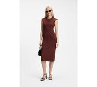 HUGO Vestito slim fit con maniche ad aletta - Style Katania, 50564184 Marrone 40