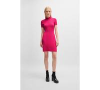 HUGO Vestito slim fit in crêpe a coste irregolari - Style Sareply, 50514293 Rosa M