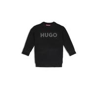 HUGO Vestito stile maglione da bambina con logo borchiato - Style G00235/09B14A, G00235 Nero 126