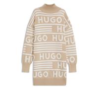 HUGO Vestito stile maglione oversize con dettagli con logo - Style Sisminy, 50478976 Beige a motivi S