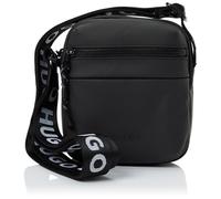 HUGO Wanner_ns 10278033 01 Zip Reporter Crossbody Bag, Nero, 2 cm x 19 cm x 10 cm