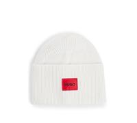 Berretto HUGO Xaff bianco logo rosso