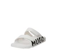 HUGO Sandali con logo con doppio cinturino con chiusura a strappo - Style Evander_Sand_lg, 50542042 Bianco 43