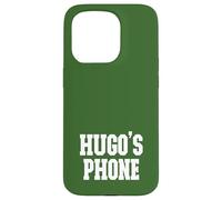 Hugo's Phone Nome Hugo Personalizzato Bianco Verde Custodia per iPhone 15 Pro
