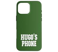 Hugo's Phone Nome Hugo Personalizzato Bianco Verde Custodia per iPhone 16 Pro Max