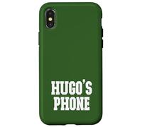 Hugo's Phone Nome Hugo Personalizzato Bianco Verde Custodia per iPhone X/XS