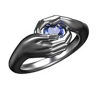 HugRings2021Newest Anelli di coppia di uomini di amore delle donne di nozze Anello per occhiali per dito, Misura unica, Metallo, Nessuna pietra preziosa